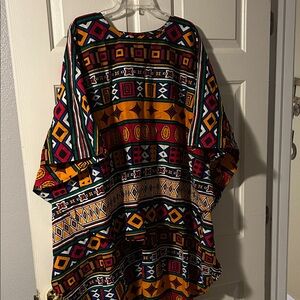 Colorful Geometric Patterned Tunic